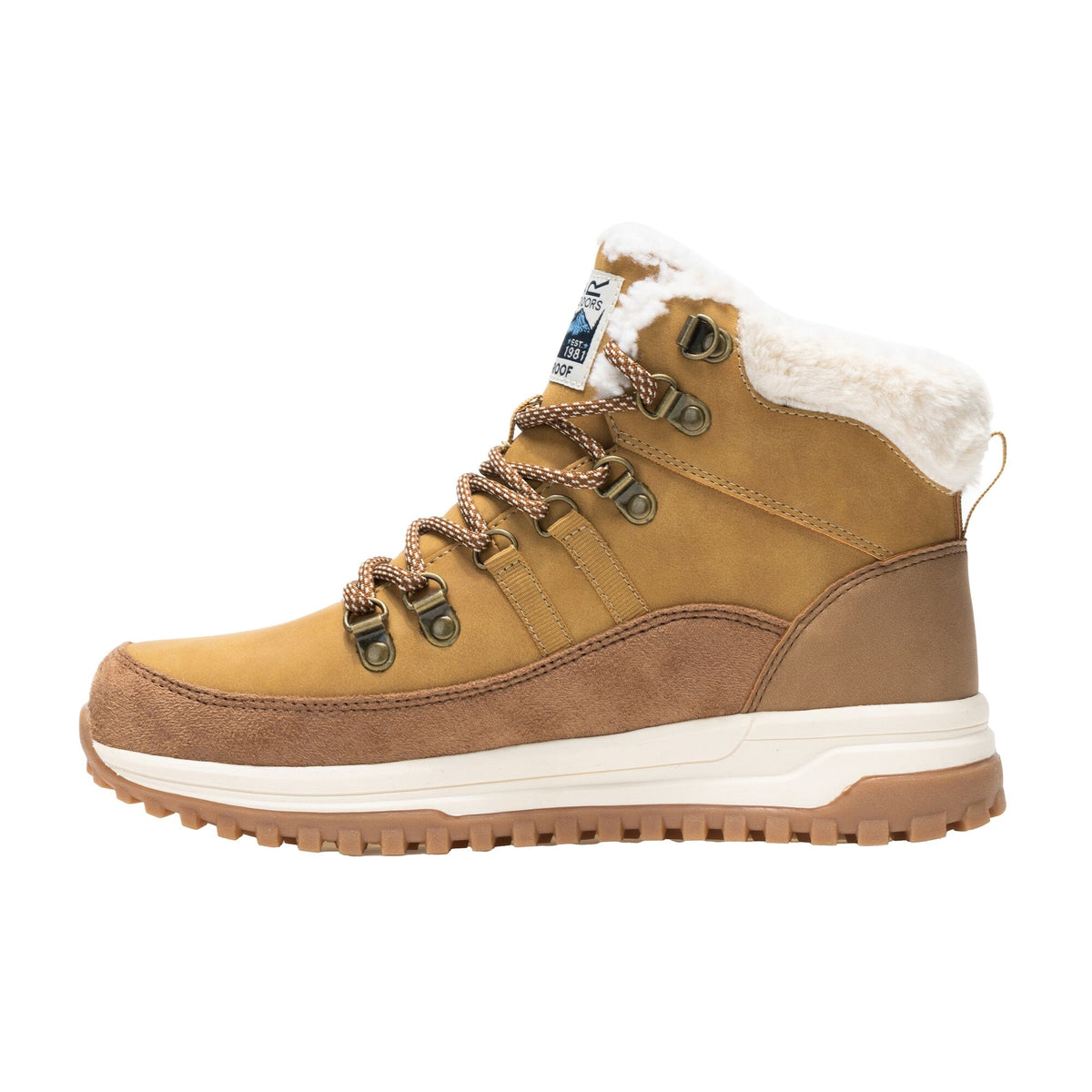 Burnt Tan - Side - Regatta Womens-Ladies Elbourne Walking Boots