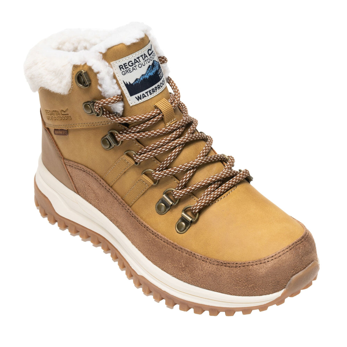 Burnt Tan - Close up - Regatta Womens-Ladies Elbourne Walking Boots