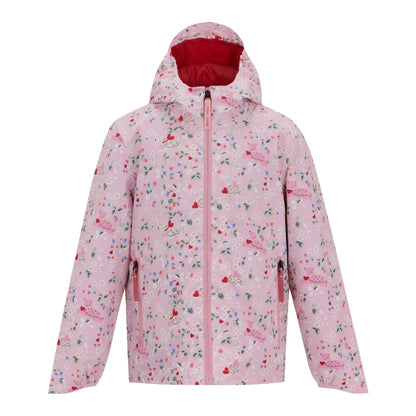Pink - Front - Cath Kidston Girls Puppy Waterproof Jacket
