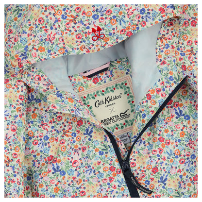 Powder Lilac-Pink Haze - Pack Shot - Regatta Girls Cath Kidston Floral Waterproof Jacket