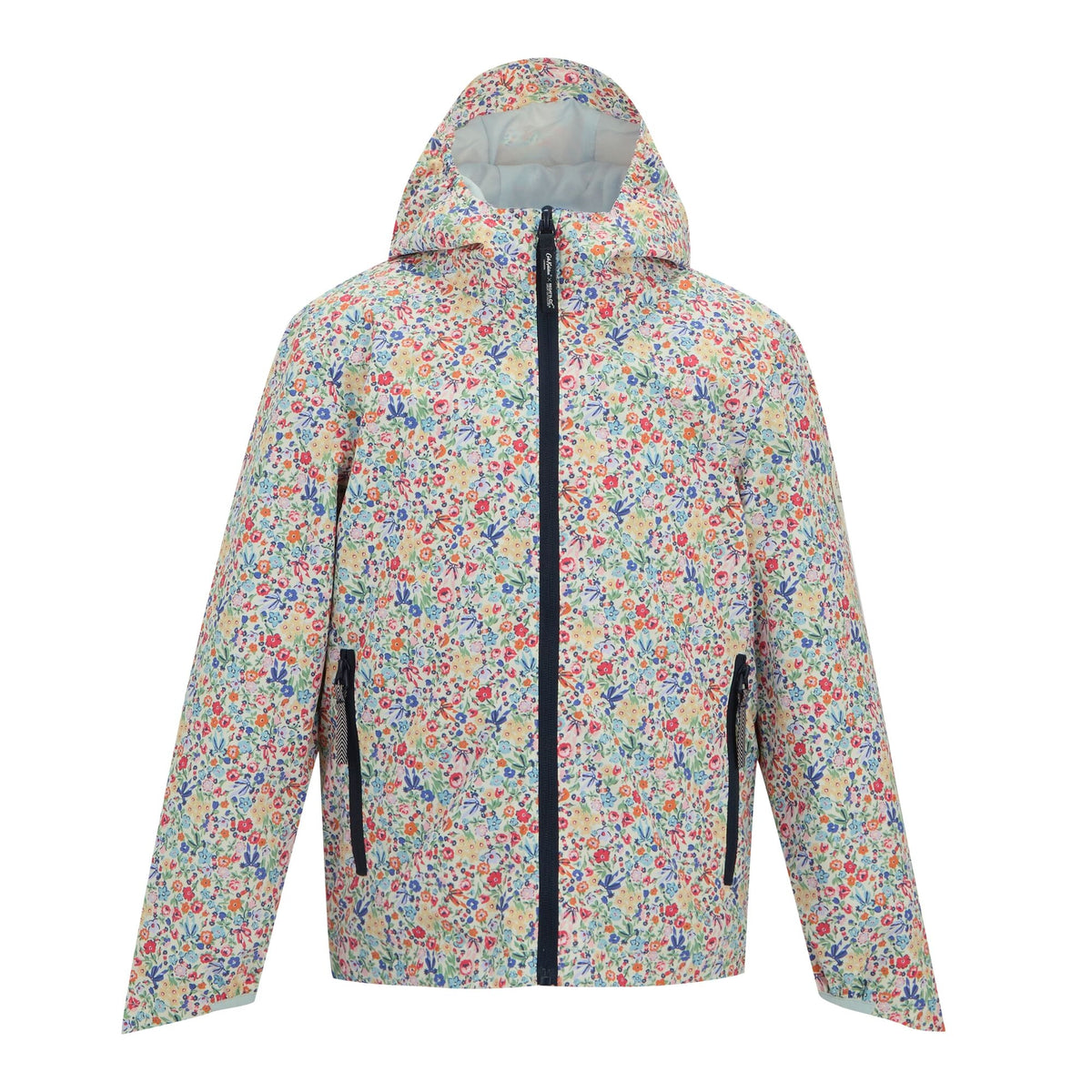 Powder Lilac-Pink Haze - Front - Regatta Girls Cath Kidston Floral Waterproof Jacket