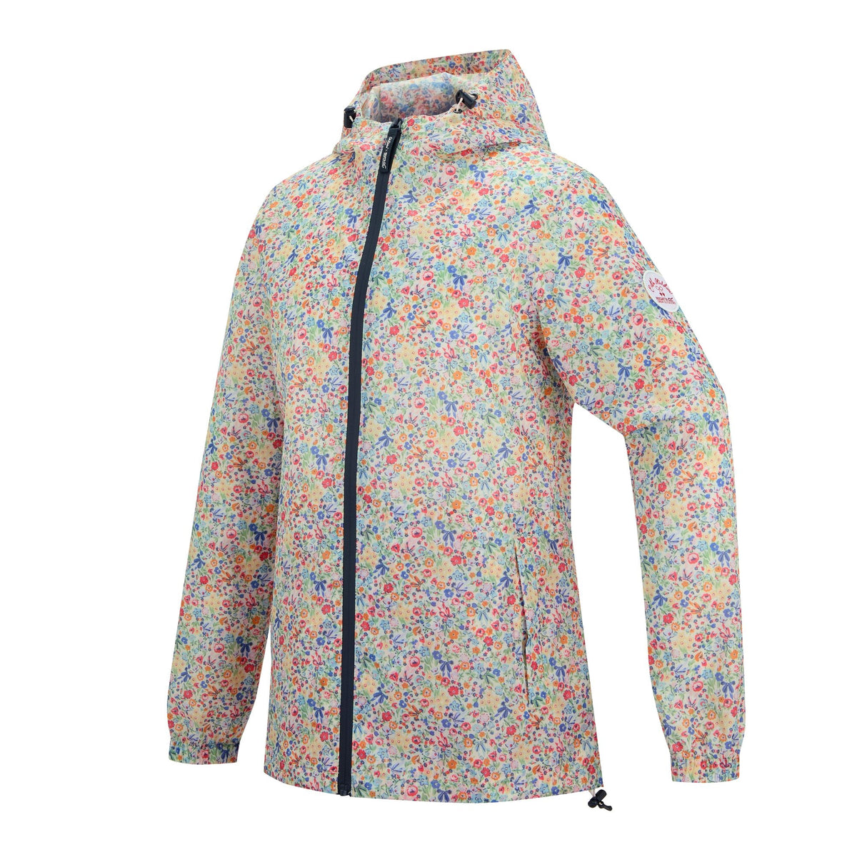 Cream - Side - Regatta Womens-Ladies Cath Kidston Ditsy Floral Waterproof Shell Jacket