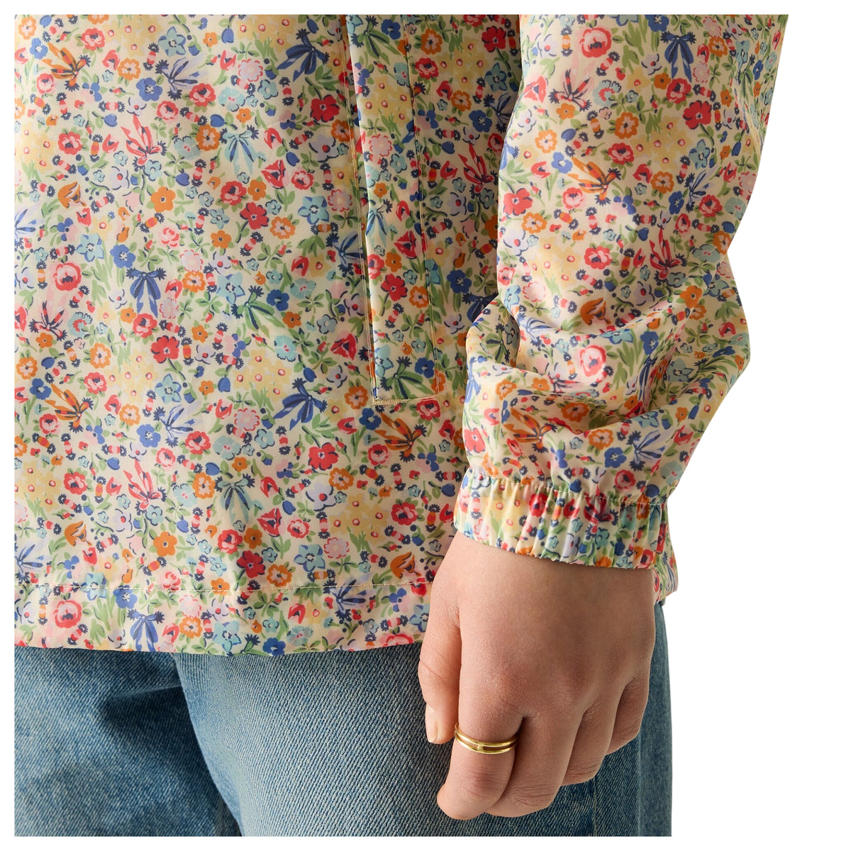 Cream - Close up - Regatta Womens-Ladies Cath Kidston Ditsy Floral Waterproof Shell Jacket