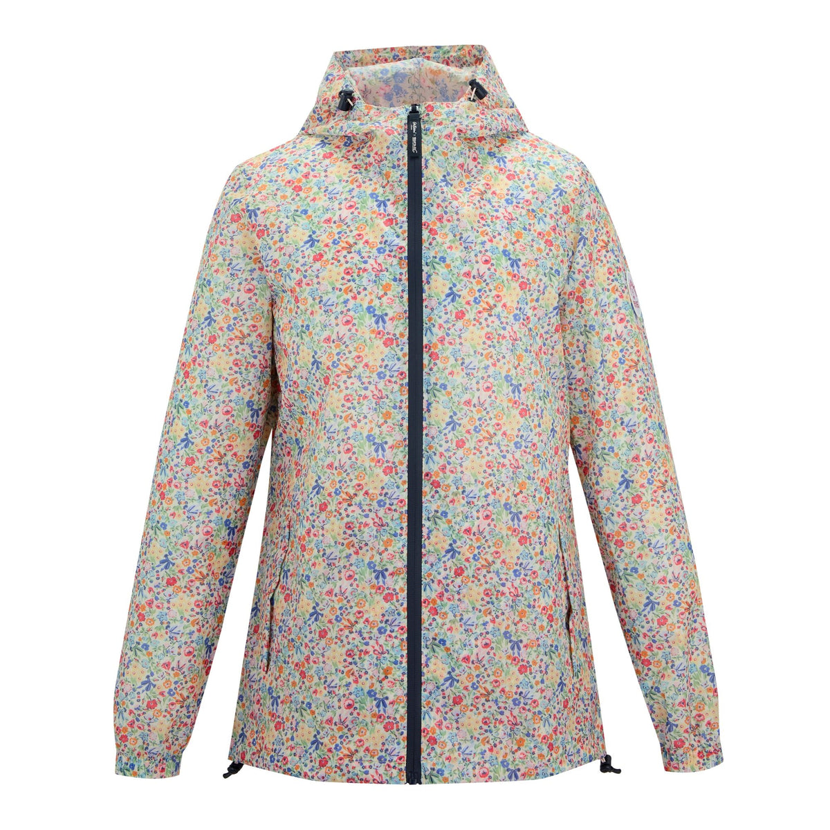 Cream - Front - Regatta Womens-Ladies Cath Kidston Ditsy Floral Waterproof Shell Jacket