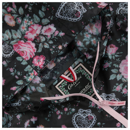 Black - Pack Shot - Regatta Womens-Ladies Cath Kidston Hackney Rose Waterproof Shell Jacket