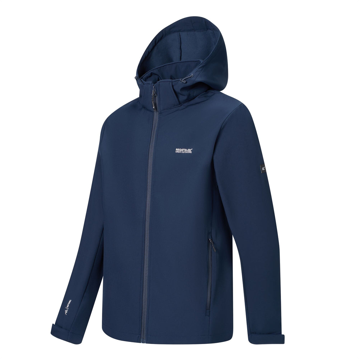 Navy - Side - Regatta Mens Denvo Wind Resistant Soft Shell Jacket