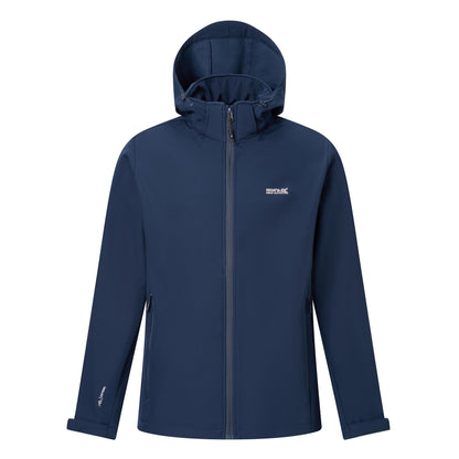 Navy - Front - Regatta Mens Denvo Wind Resistant Soft Shell Jacket