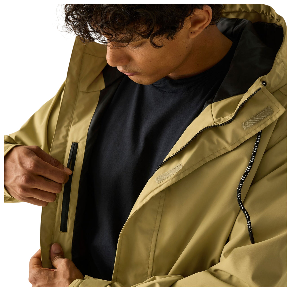 Desert Beige - Pack Shot - Regatta Mens Matteth Waterproof Soft Shell Jacket
