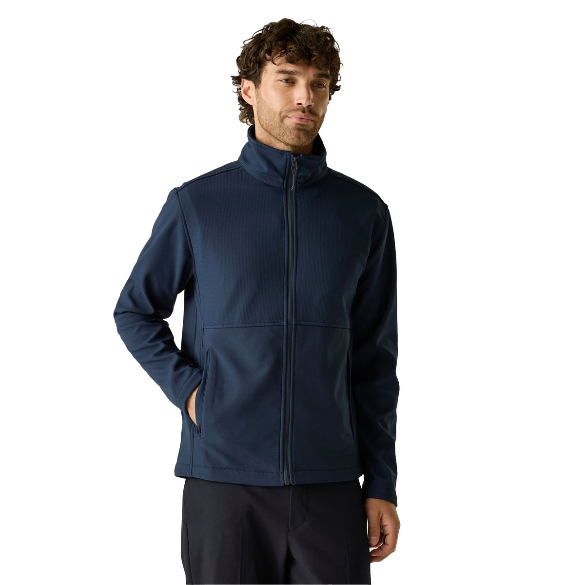 Navy - Pack Shot - Regatta Professional Unisex Adult Recyclable Soft Shell Jacket