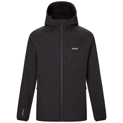 Black - Front - Regatta Mens Ossek Soft Shell Jacket