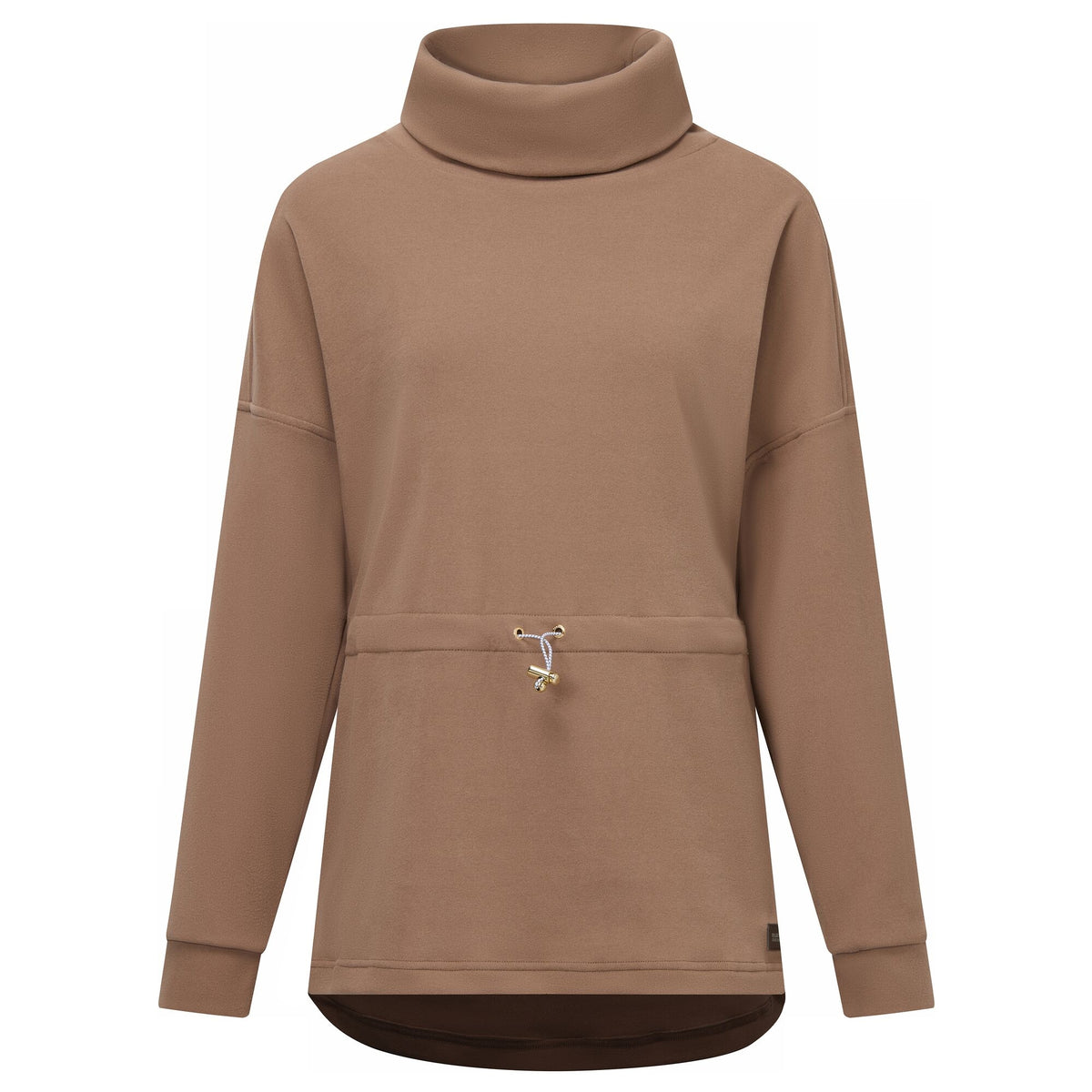 Mocha - Front - Regatta Womens-Ladies Roll Neck Pull Over Fleece