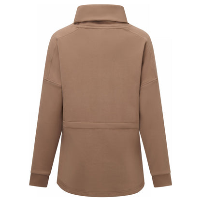 Mocha - Back - Regatta Womens-Ladies Roll Neck Pull Over Fleece