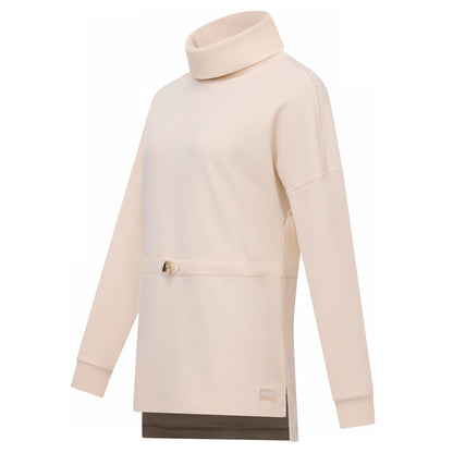 Light Vanilla - Side - Regatta Womens-Ladies Roll Neck Pull Over Fleece