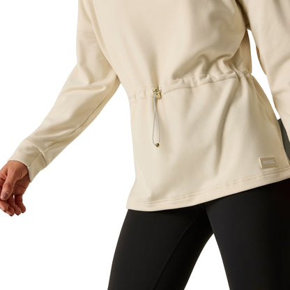 Light Vanilla - Close up - Regatta Womens-Ladies Roll Neck Pull Over Fleece