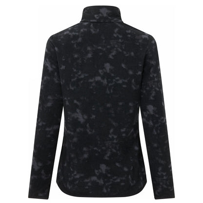 Black - Back - Regatta Womens-Ladies Margot Brush Stroke Quarter Zip Fleece