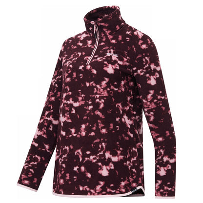 Fig - Side - Regatta Womens-Ladies Margot Brush Stroke Quarter Zip Fleece