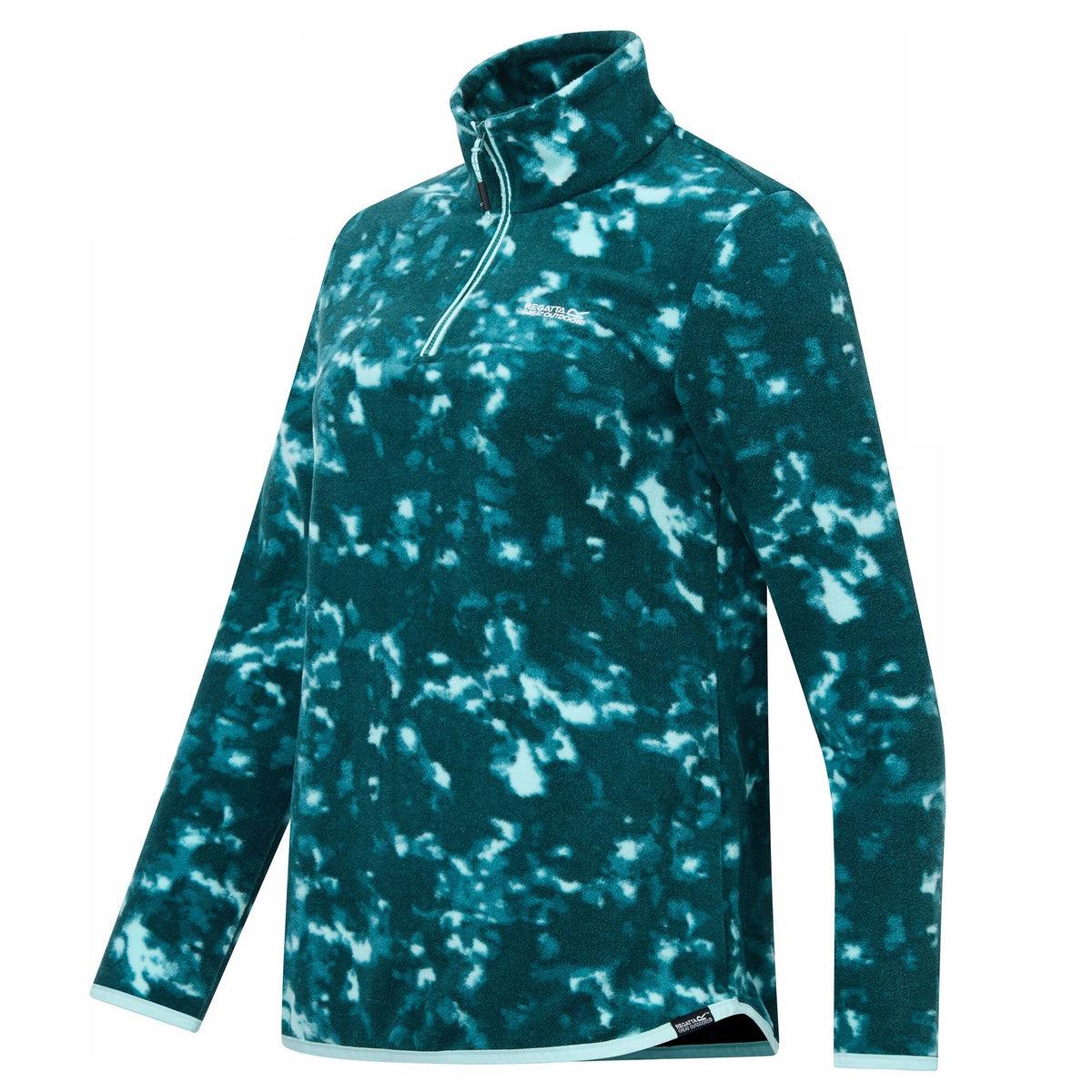 Mediterranea - Side - Regatta Womens-Ladies Margot Brush Stroke Quarter Zip Fleece