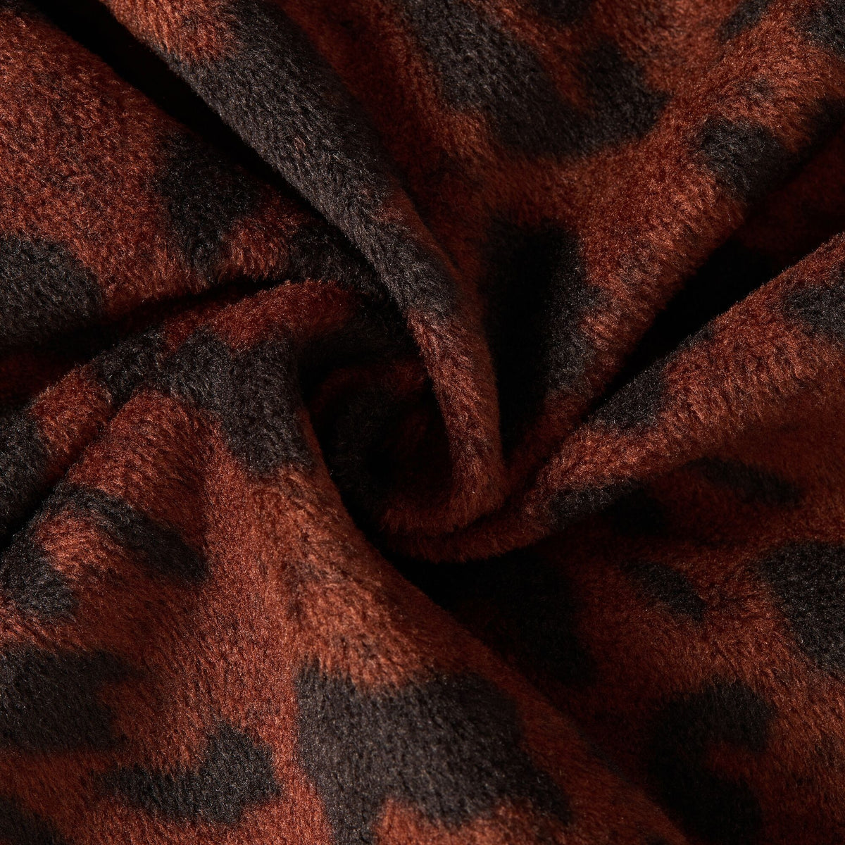 Brown-Black - Lifestyle - Regatta Womens-Ladies Frankie Leopard Print Borg Half Zip Fleece