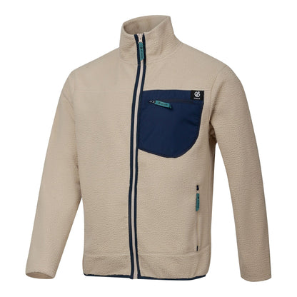 White Pepper - Side - Dare 2B Mens Camber Shield Borg Fleece Jacket