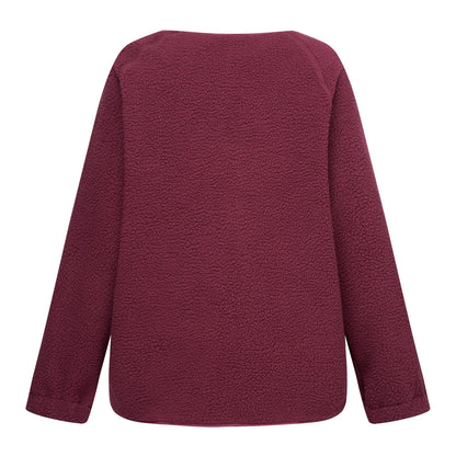 Fig - Back - Regatta Womens-Ladies Lea Borg Snap-Front Fleece