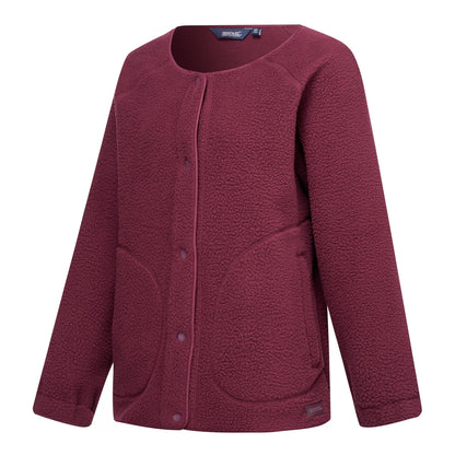 Fig - Side - Regatta Womens-Ladies Lea Borg Snap-Front Fleece