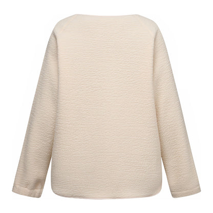 Light Vanilla - Back - Regatta Womens-Ladies Lea Borg Snap-Front Fleece
