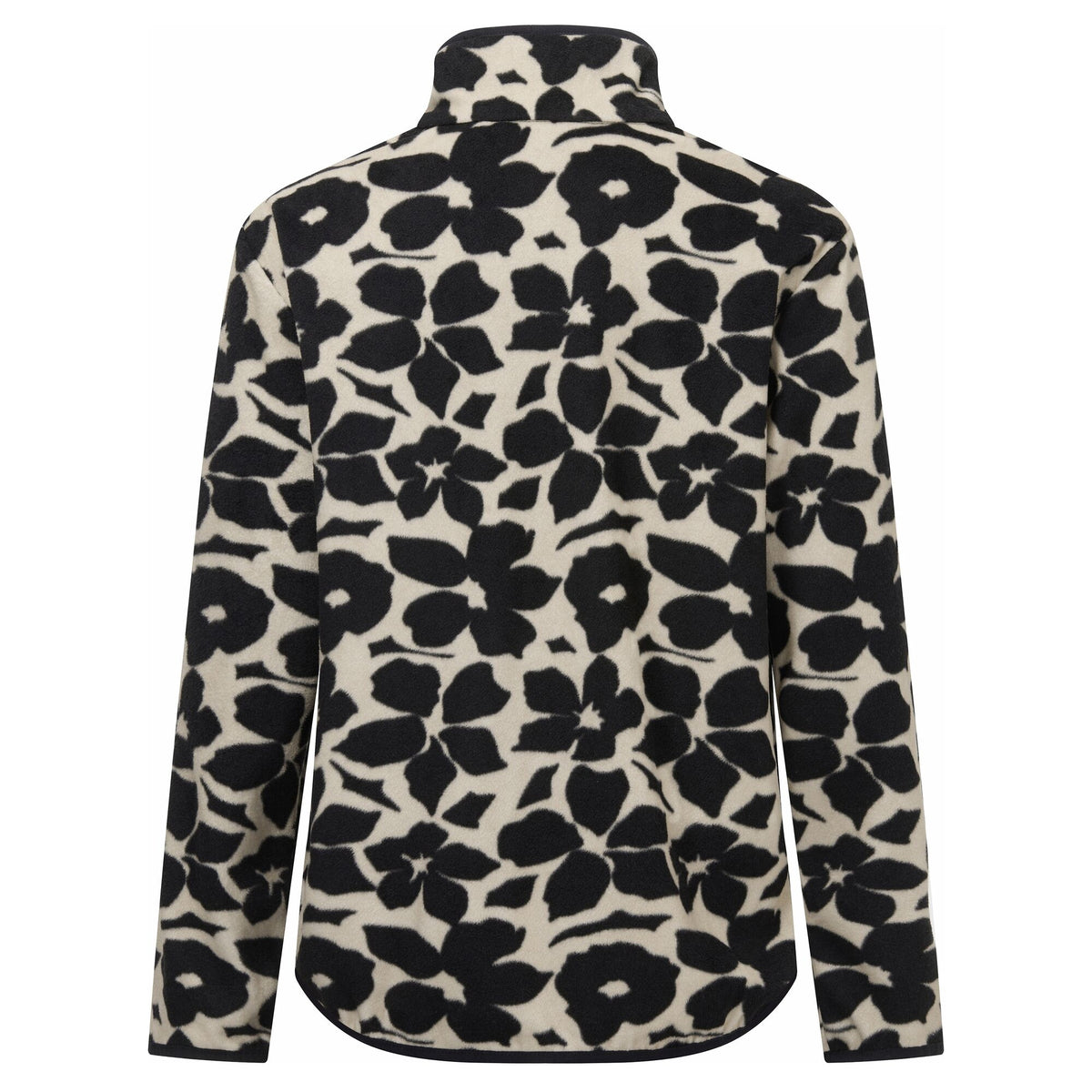 Black-White - Back - Regatta Womens-Ladies Frankie Shadow Flower Half Zip Fleece