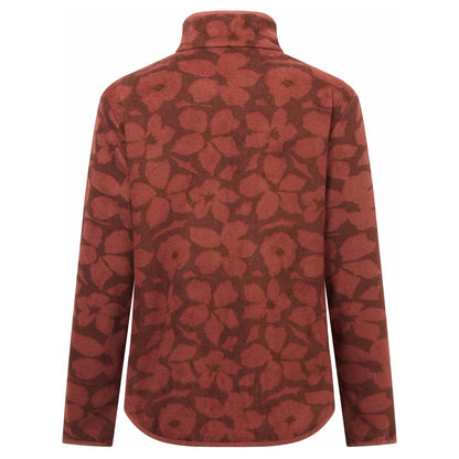 Dark Cherry - Back - Regatta Womens-Ladies Frankie Shadow Flower Half Zip Fleece