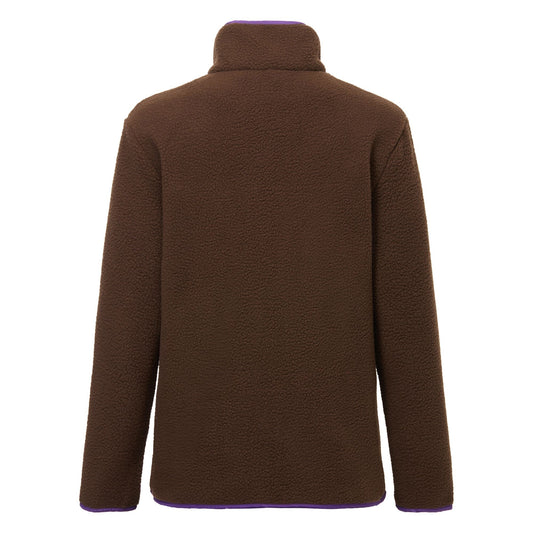 Chocolate Brown - Back - Regatta Womens-Ladies Orla Kiely Sun Daisy Borg Full Zip Fleece Jacket