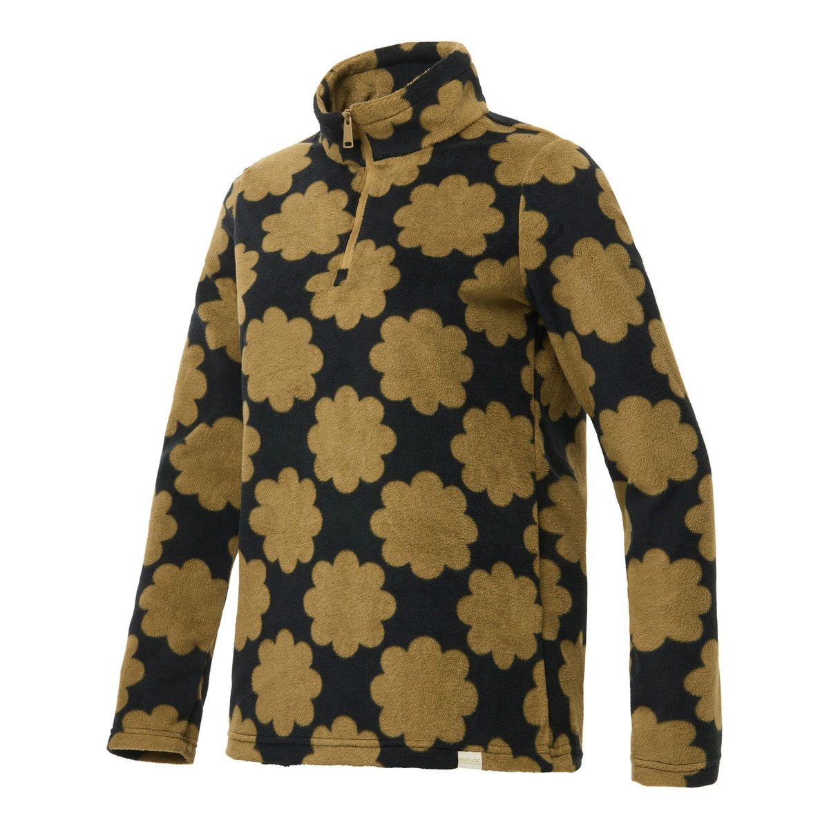 Olive - Side - Regatta Womens-Ladies Orla Kiely Sun Daisy Half Zip Fleece