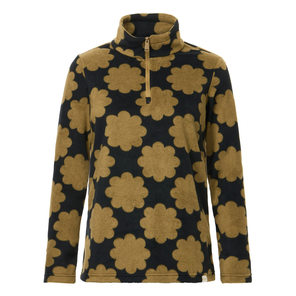 Olive - Front - Regatta Womens-Ladies Orla Kiely Sun Daisy Half Zip Fleece