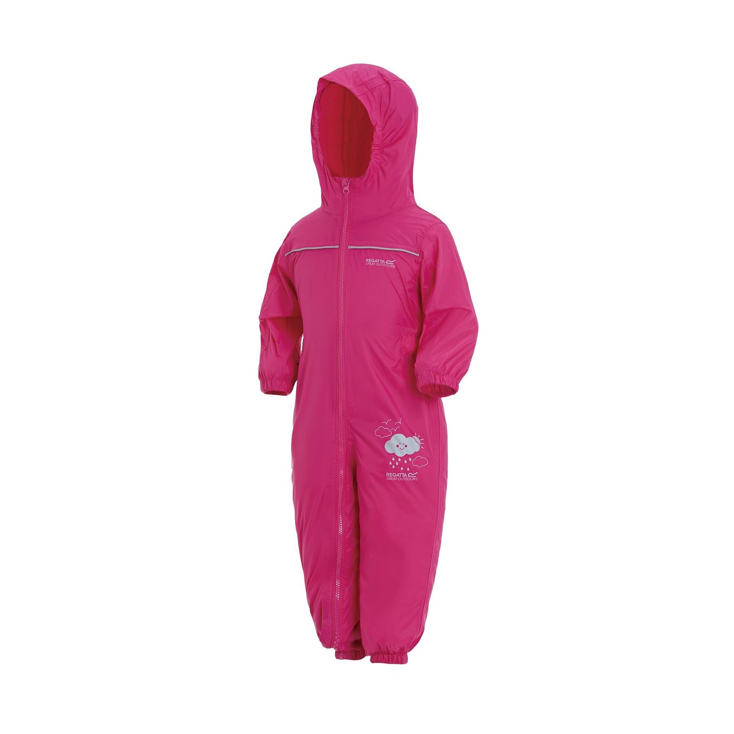 Jem - Back - Regatta Great Outdoors Childrens Toddlers Puddle IV Waterproof Rainsuit
