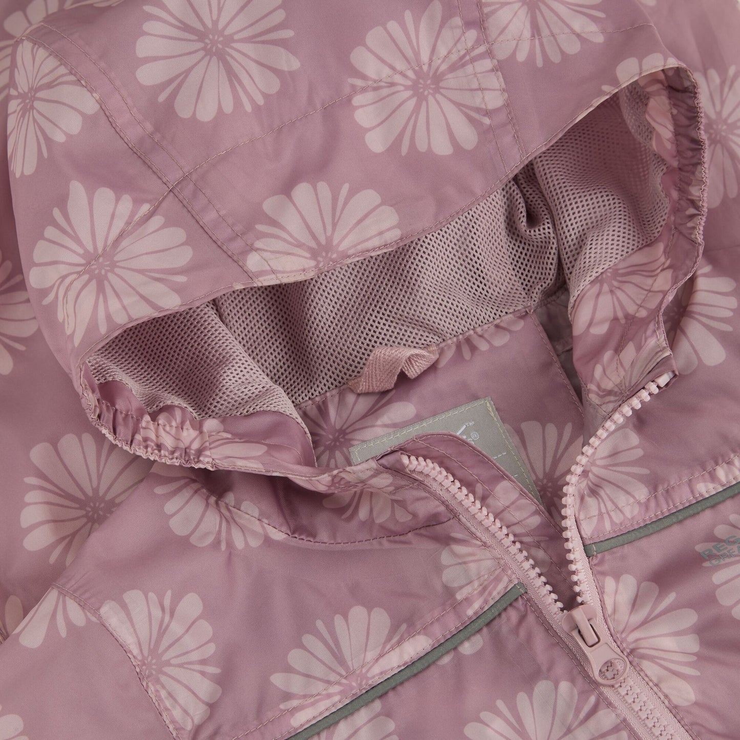 Powder Lilac-Pink Haze - Lifestyle - Regatta Great Outdoors Childrens Toddlers Puddle IV Waterproof Rainsuit