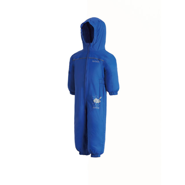 Oxford Blue - Back - Regatta Great Outdoors Childrens Toddlers Puddle IV Waterproof Rainsuit