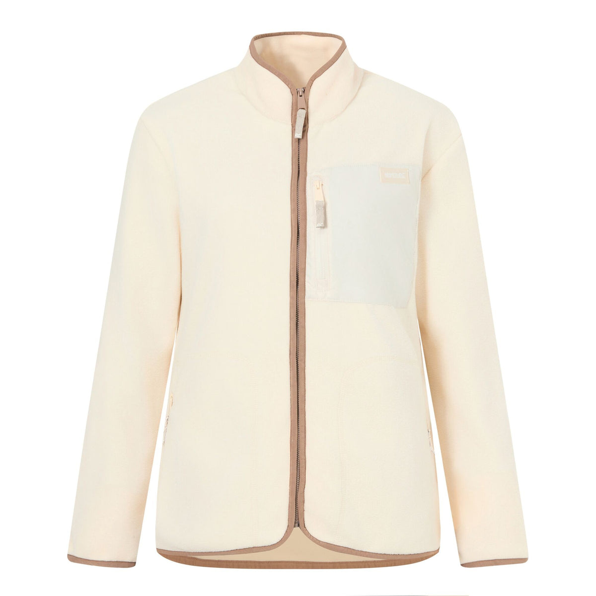 Light Vanilla-Mocha - Front - Regatta Womens-Ladies Frankie Full Zip Fleece