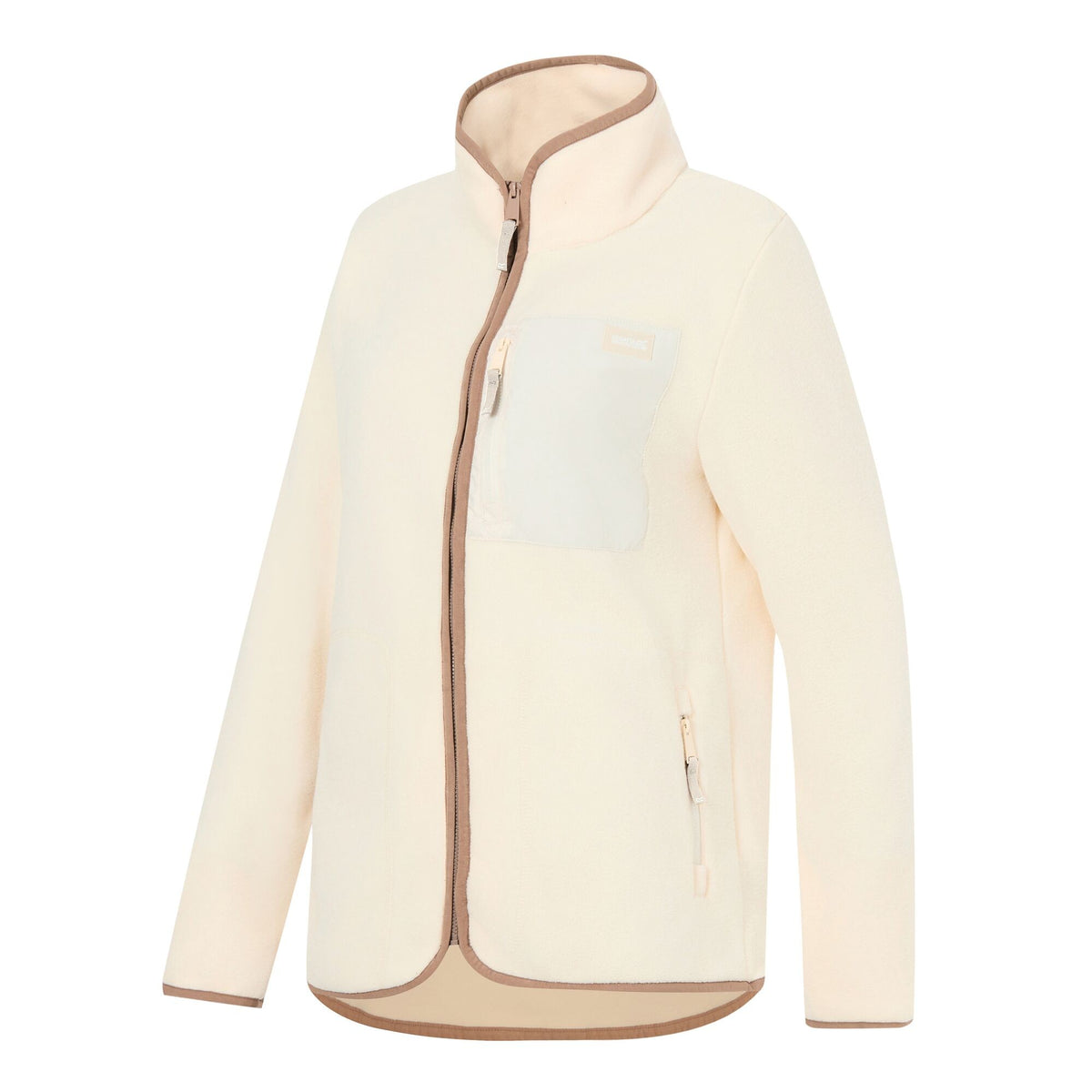 Light Vanilla-Mocha - Side - Regatta Womens-Ladies Frankie Full Zip Fleece