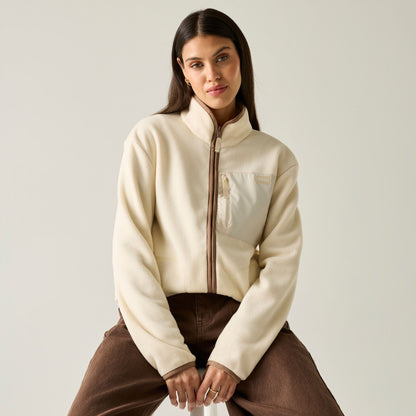 Light Vanilla-Mocha - Lifestyle - Regatta Womens-Ladies Frankie Full Zip Fleece
