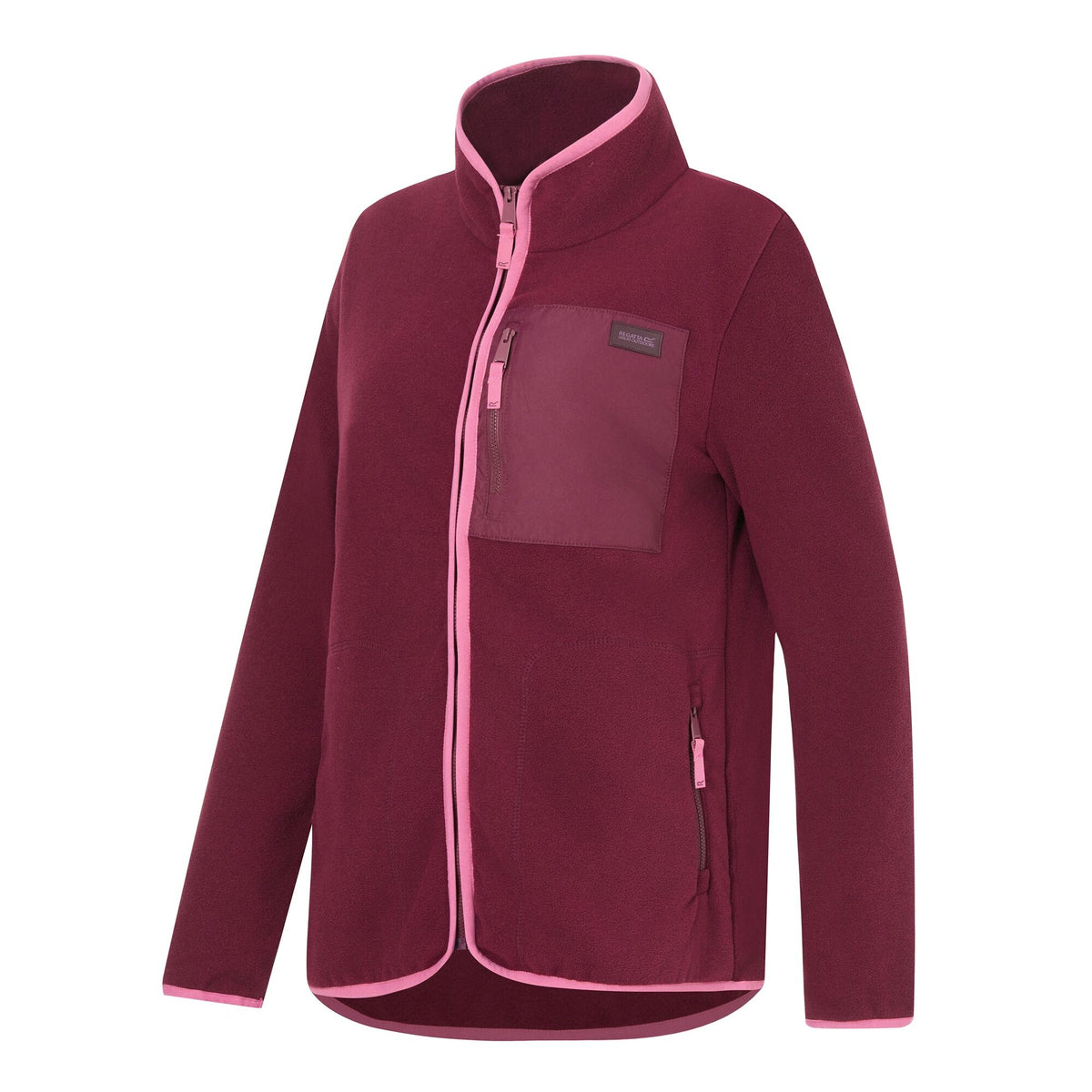 Fig-Violet - Side - Regatta Womens-Ladies Frankie Full Zip Fleece