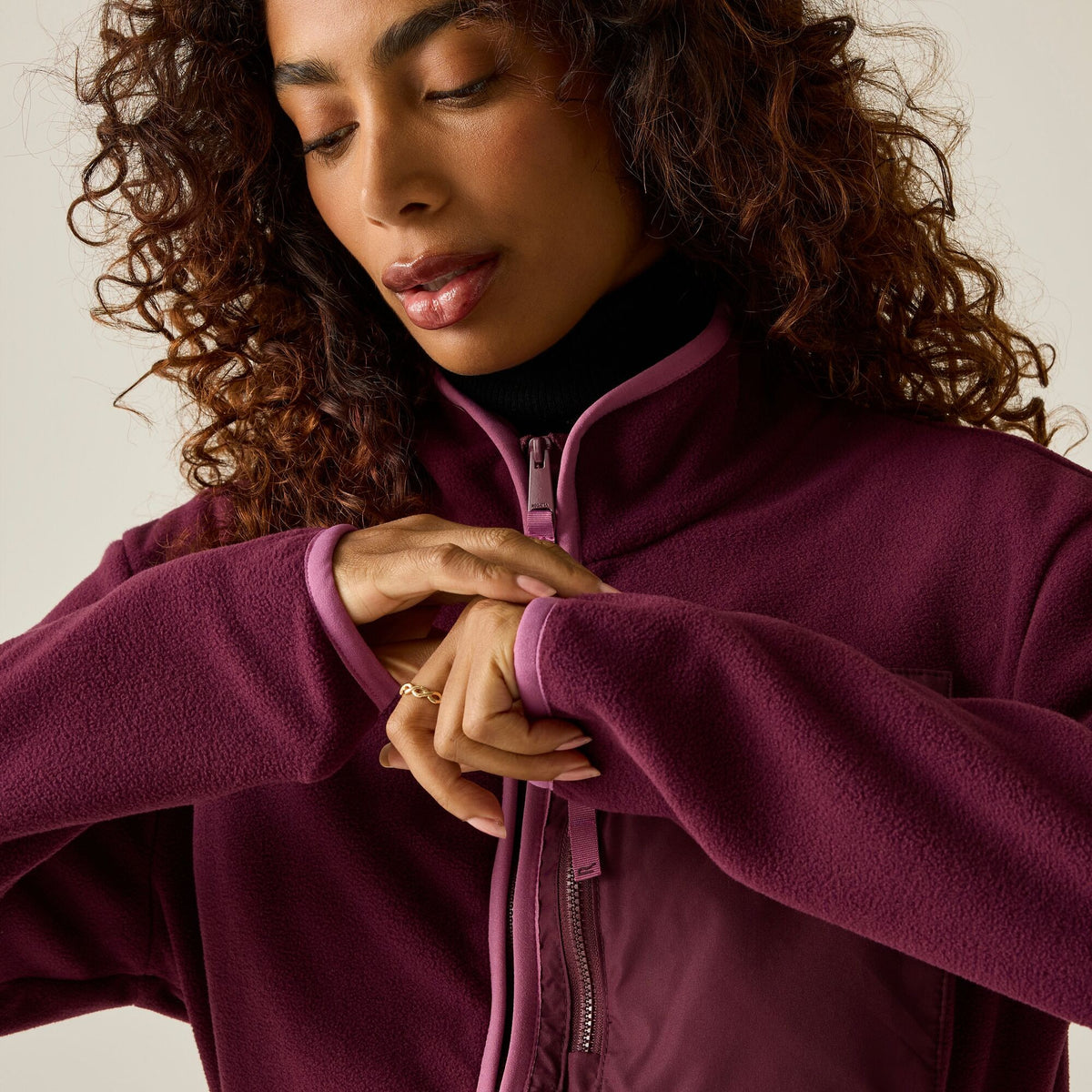 Fig-Violet - Lifestyle - Regatta Womens-Ladies Frankie Full Zip Fleece