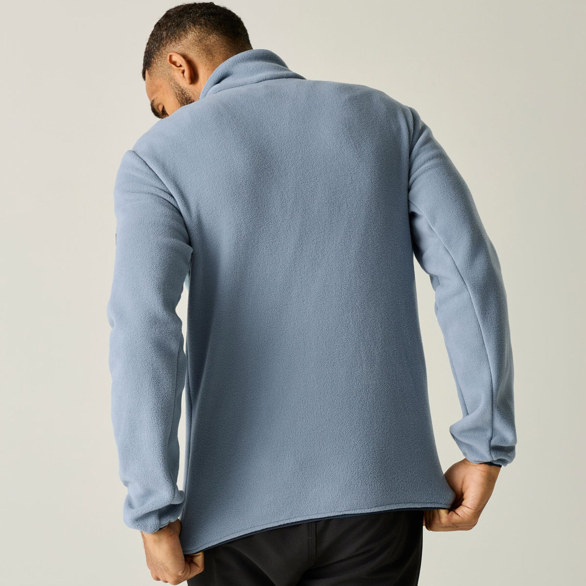 Dusky Blue - Close up - Regatta Mens Brinnden Full Zip Fleece