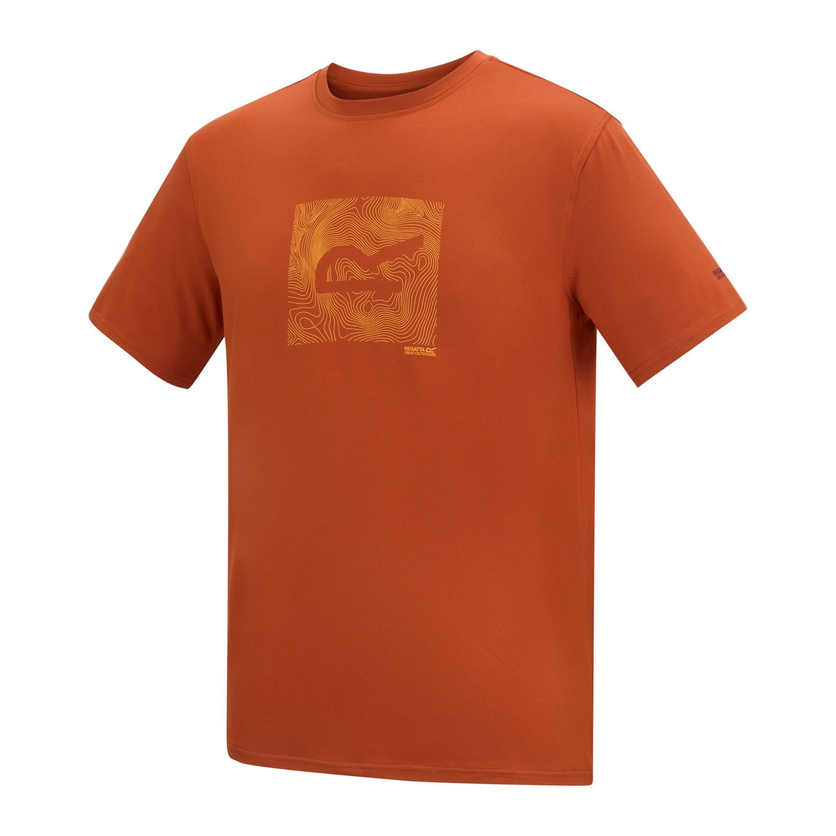 Rooibos Tea - Side - Regatta Mens Fingal Abstract Stretch Logo T-Shirt