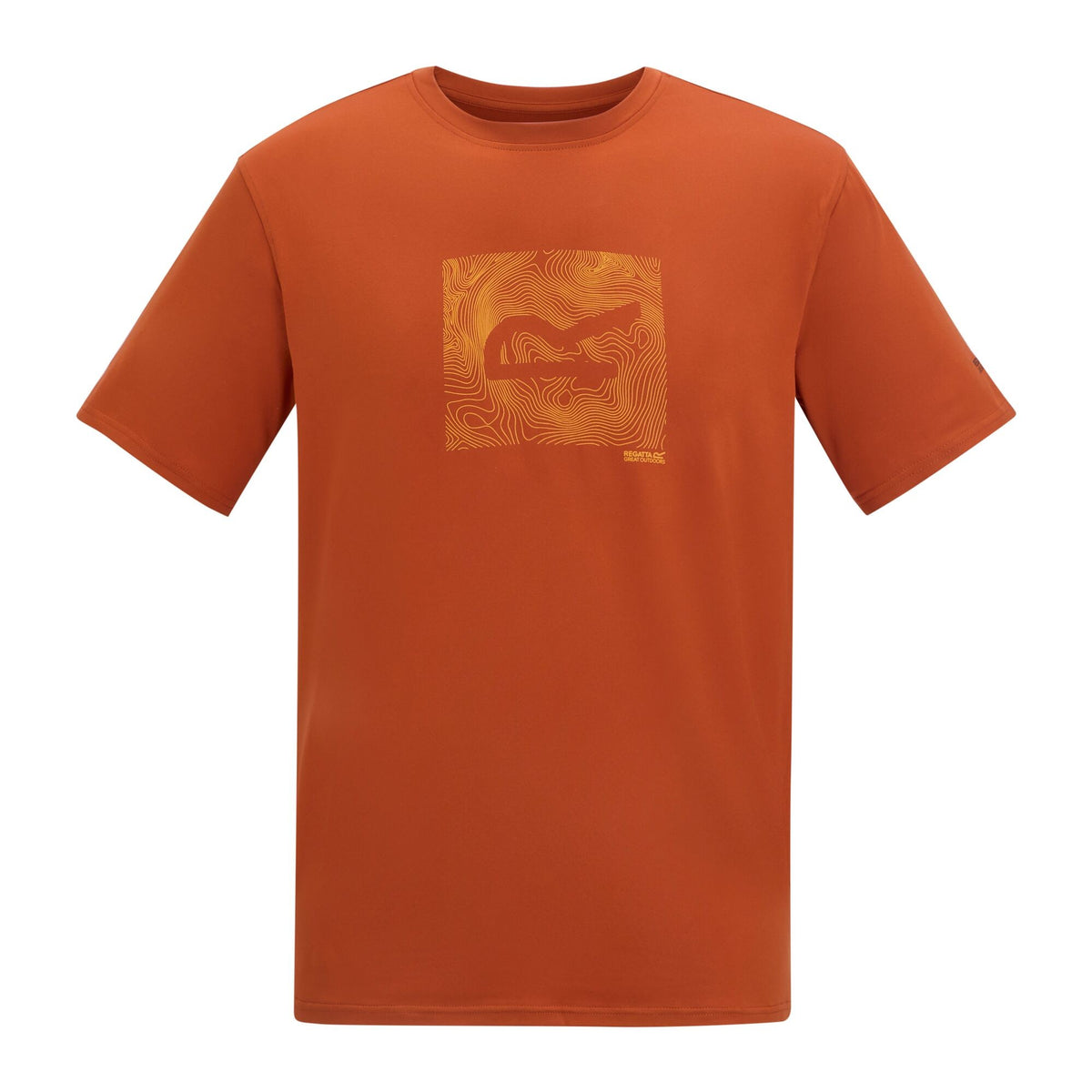 Rooibos Tea - Front - Regatta Mens Fingal Abstract Stretch Logo T-Shirt
