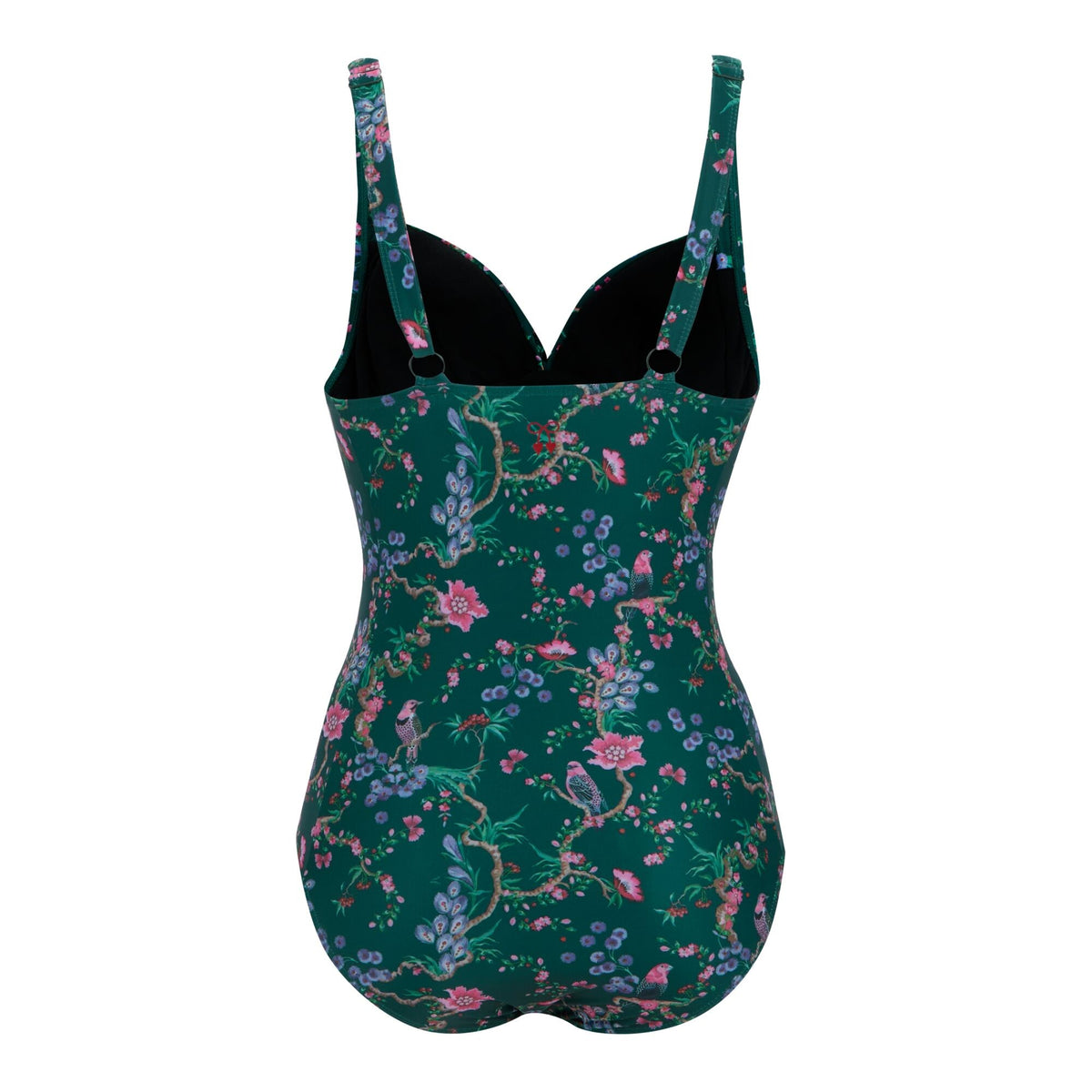 Green - Back - Regatta Womens-Ladies Cath Kidston Birds and Berries One Piece Swimsuit