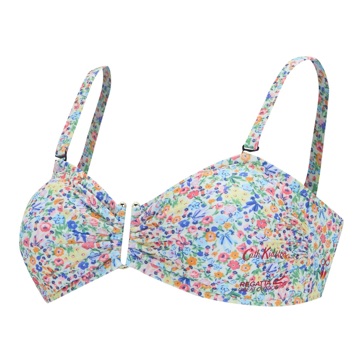 Cream - Side - Regatta Womens-Ladies Cath Kidston Harmony Ditsy Bikini Top