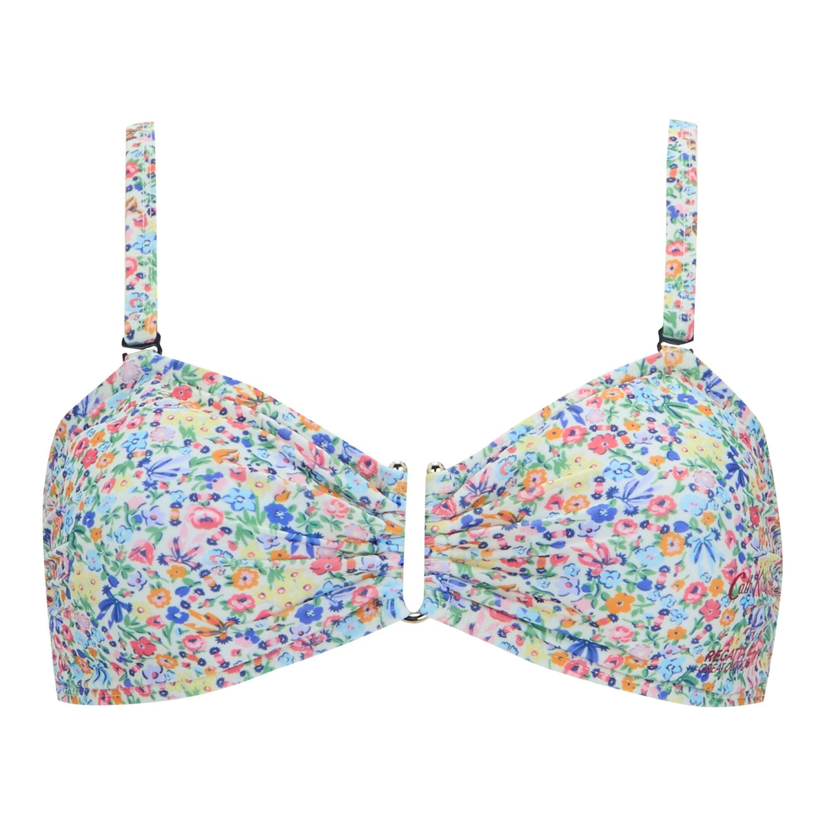 Cream - Front - Regatta Womens-Ladies Cath Kidston Harmony Ditsy Bikini Top