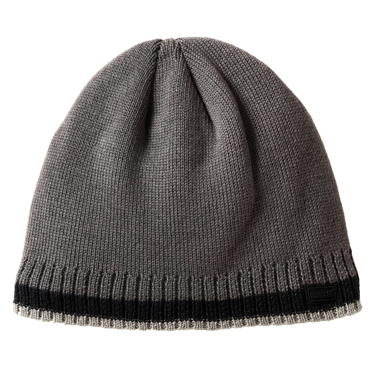 Black-Dark Grey-Misty Grey - Back - Regatta Mens Balton IV Beanie