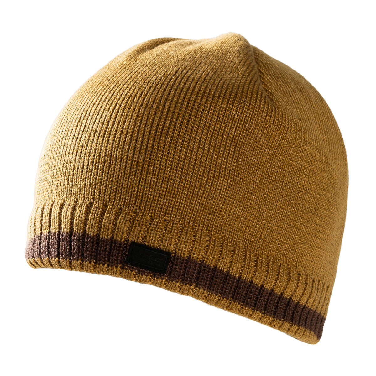 Wood Brown-Coffee Grounds - Front - Regatta Mens Balton IV Beanie