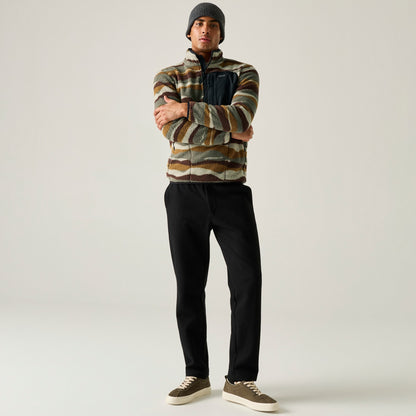 Coffee Grounds - Close up - Regatta Mens Frankie Mountain Borg Fleece Top