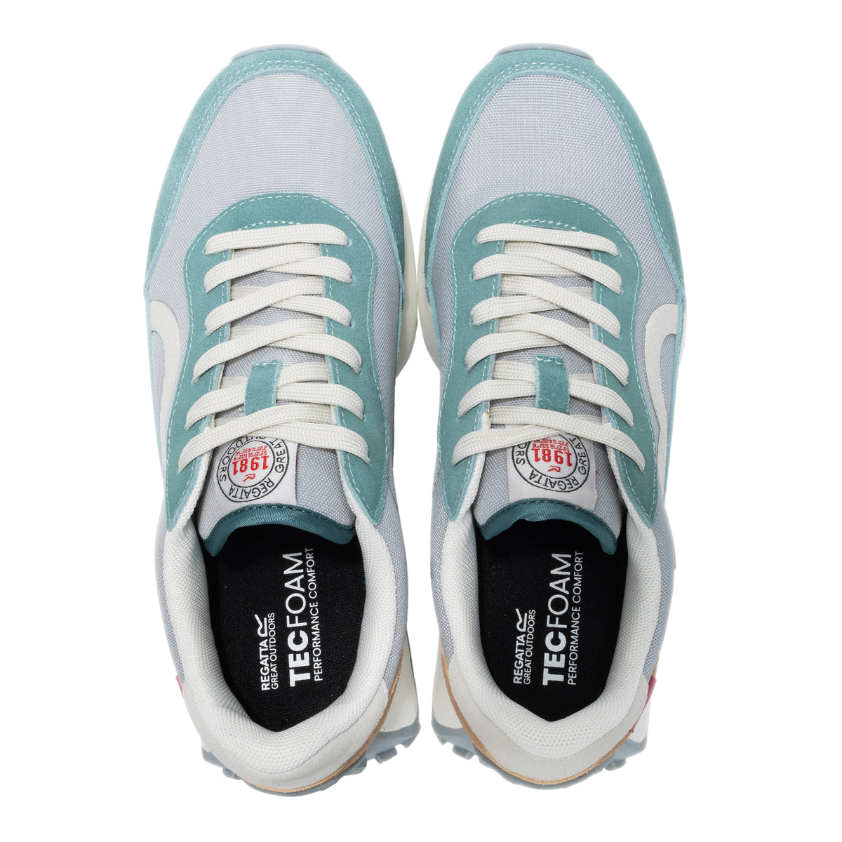 Grey-Ivy Moss - Lifestyle - Regatta Womens-Ladies Marine Heritage II Suede Trainers