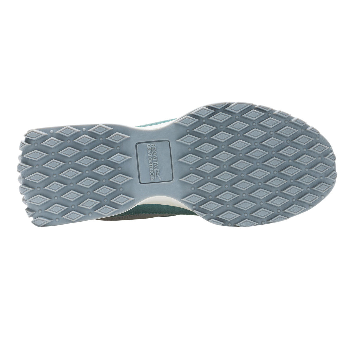 Grey-Ivy Moss - Pack Shot - Regatta Womens-Ladies Marine Heritage II Suede Trainers